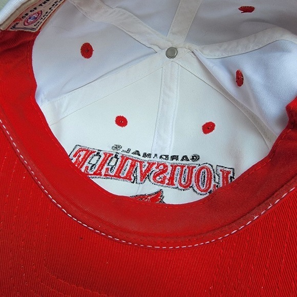 Louisville Cardinals Hat Top of the World NCAA White Red StrapBack Cap - Picture 8 of 10